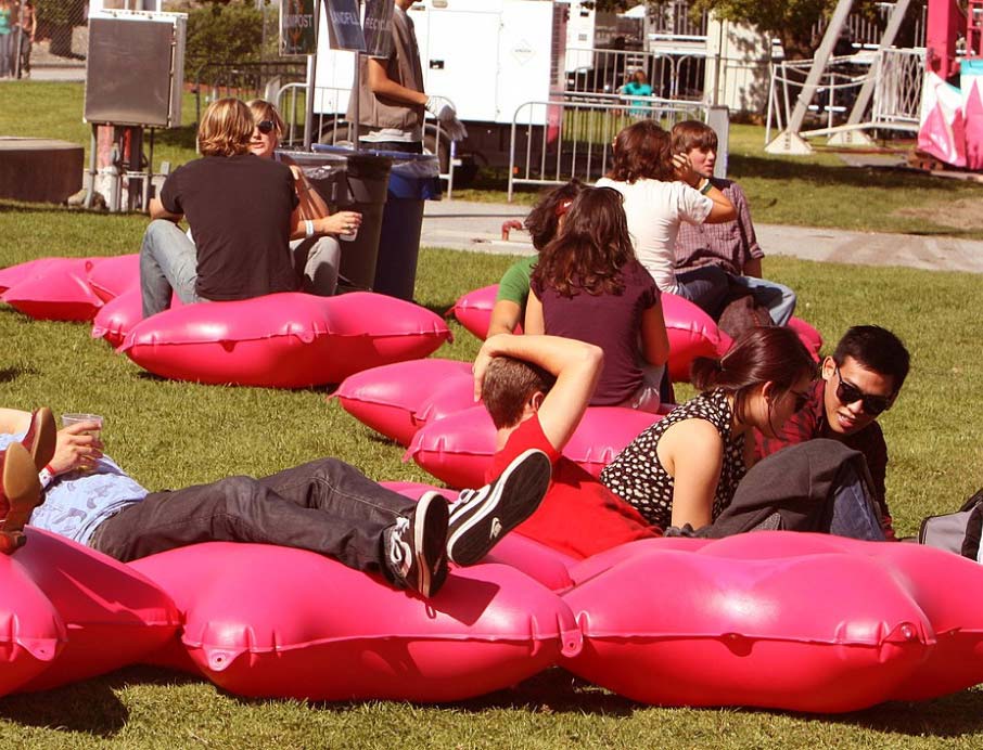 people at the park treasure island sf